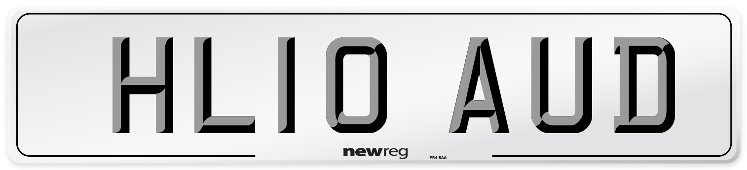 HL10 AUD Number Plate from New Reg